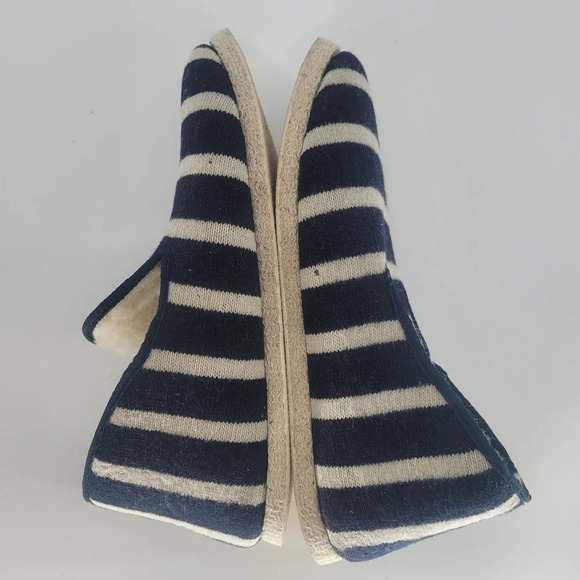 ARMOR lux wool slippers navy white stripe 47 - Picture 4 of 12